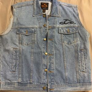 Orange County Choppers Denim Vest Cutoff — XL (Oversized) Vintage